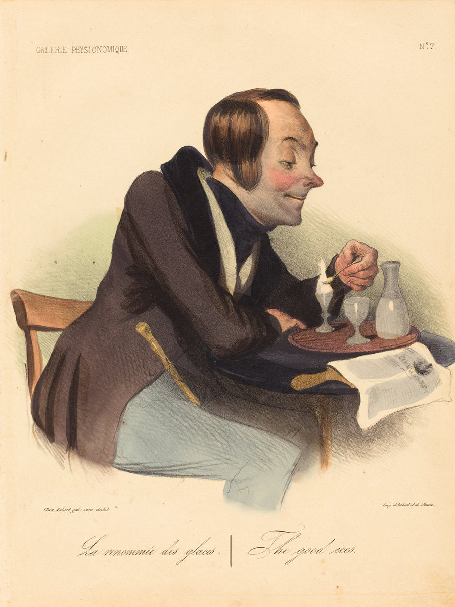 La renommée des glaces by Honoré Daumier (French, 1808 - 1879), 16X12"(A3)Poster Print