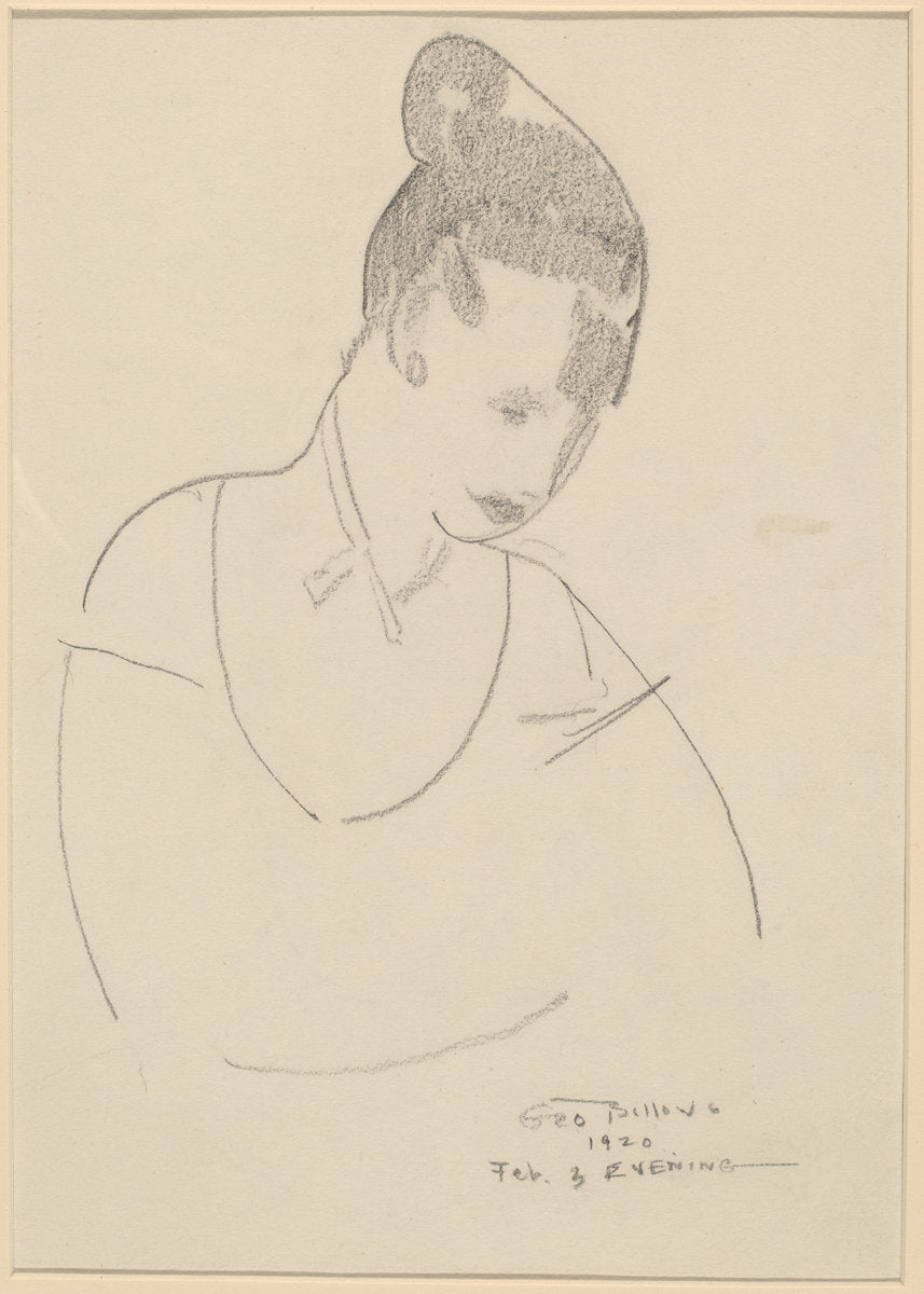 Elsie Speicher [verso] by George Bellows (American, 1882 - 1925), 16X12"(A3)Poster Print