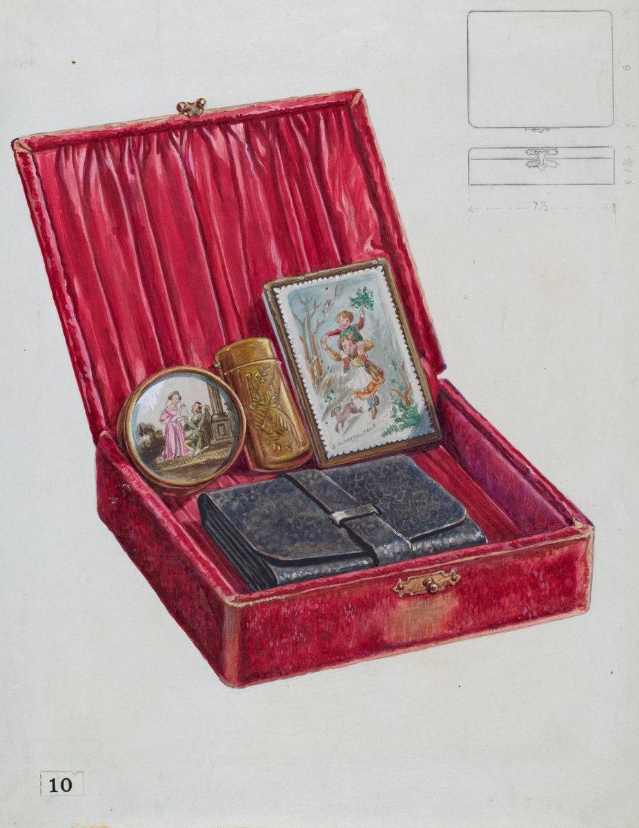 Lady's Dressing Case by Thomas Holloway (American, active c. 1935), 16X12"(A3)Poster Print