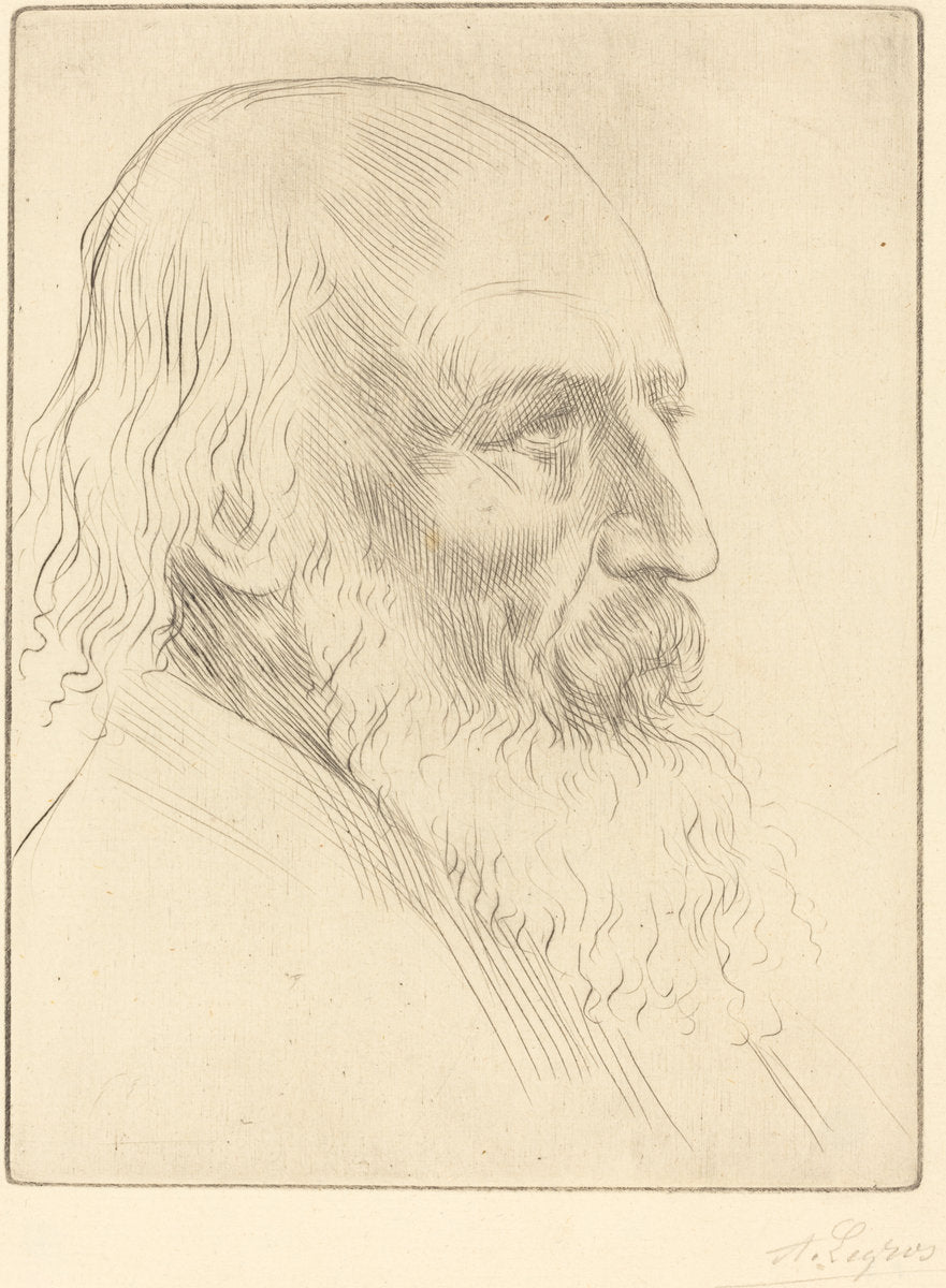 Lord A. Tennyson, 3rd plate by Alphonse Legros (French, 1837 - 1911), 16X12"(A3)Poster Print