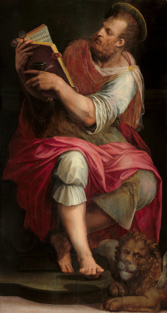 Saint Mark by Giorgio Vasari (Florentine, 1511 - 1574), 16X12"(A3)Poster Print