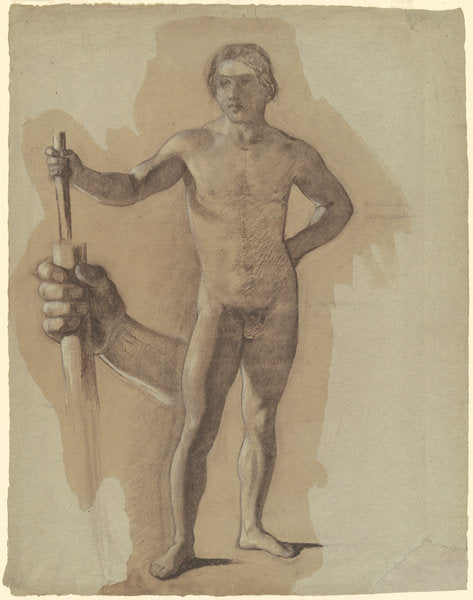 Study for "The Landing of Columbus" by John Vanderlyn (American, 1775 - 1852), 16X12"(A3)Poster Print