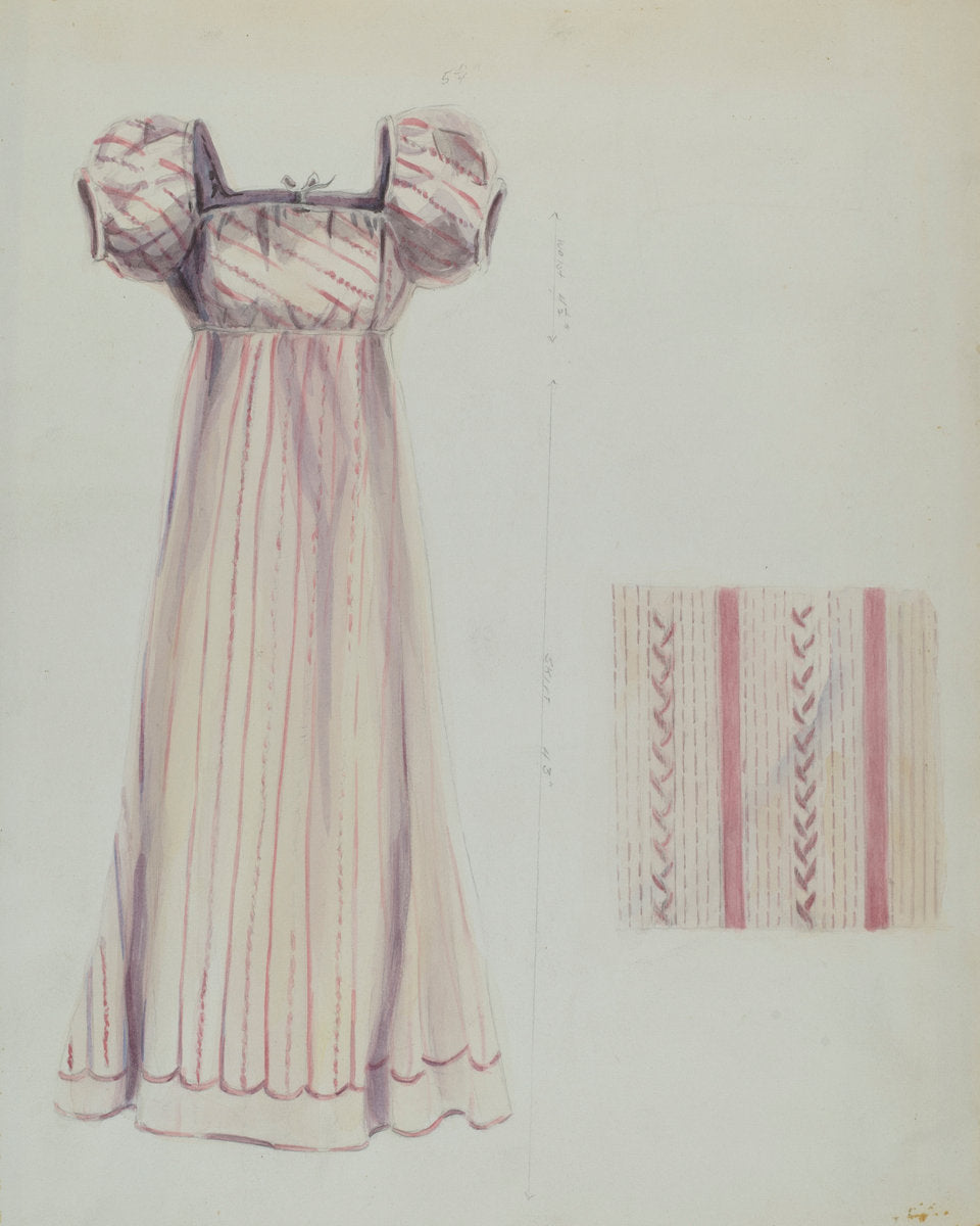 Silk Dress by Ella Josephine Sterling (American, active c. 1935), 16X12"(A3)Poster Print