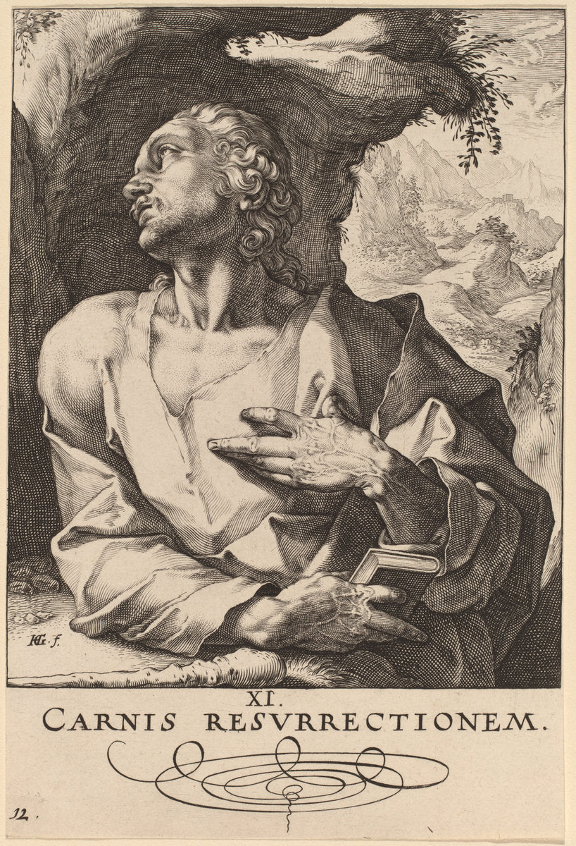 Saint Jude by Hendrik Goltzius (Dutch, 1558 - 1617), 16X12"(A3)Poster Print