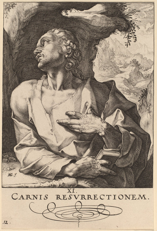 Saint Jude by Hendrik Goltzius (Dutch, 1558 - 1617), 16X12"(A3)Poster Print