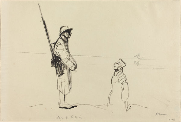 Sur le Rhin by Jean-Louis Forain (French, 1852 - 1931), 16X12"(A3)Poster Print