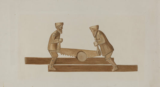 1935/1942 by American 20th Century ("Lumbering"), 16X12"(A3)Poster Print