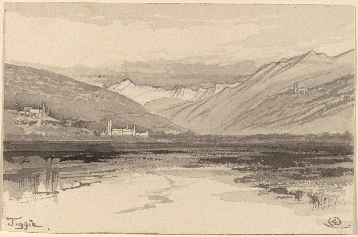 Taggia by Edward Lear (British, 1812 - 1888), 16X12"(A3)Poster Print