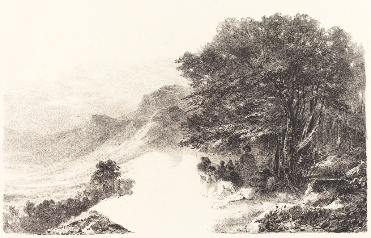 Paysans se reposant dans la Campagne (Peasants Resting in the Countryside) by Nicolas-Toussaint Charlet (French, 1792 - 1845), 16X12"(A3)Poster Print