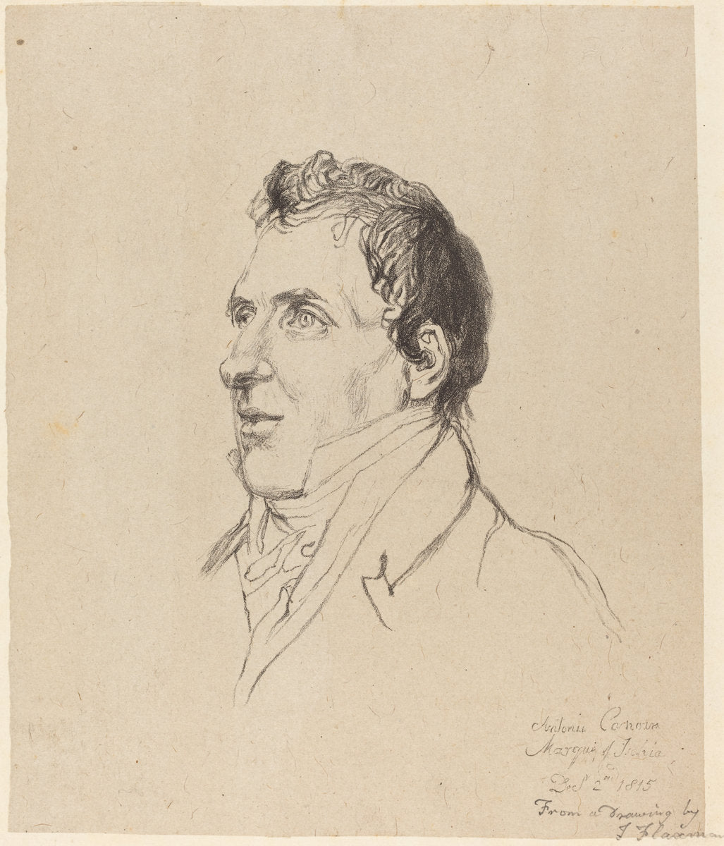 19th century by after John Flaxman (Antonio Canova), 16X12"(A3)Poster Print