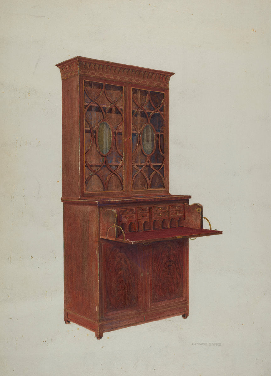 Secretary by Leonard Battee (American, active c. 1935), 16X12"(A3)Poster Print