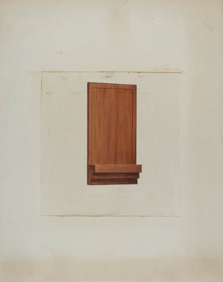 Shaker Clock Hanger by Ray Holden (American, active c. 1935), 16X12"(A3)Poster Print