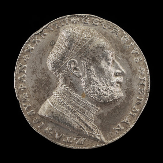 Georg Hermann, 1491-1552, German Philospher [obverse] by Matthes Gebel (German, c. 1500 - 1574), 16X12"(A3)Poster Print
