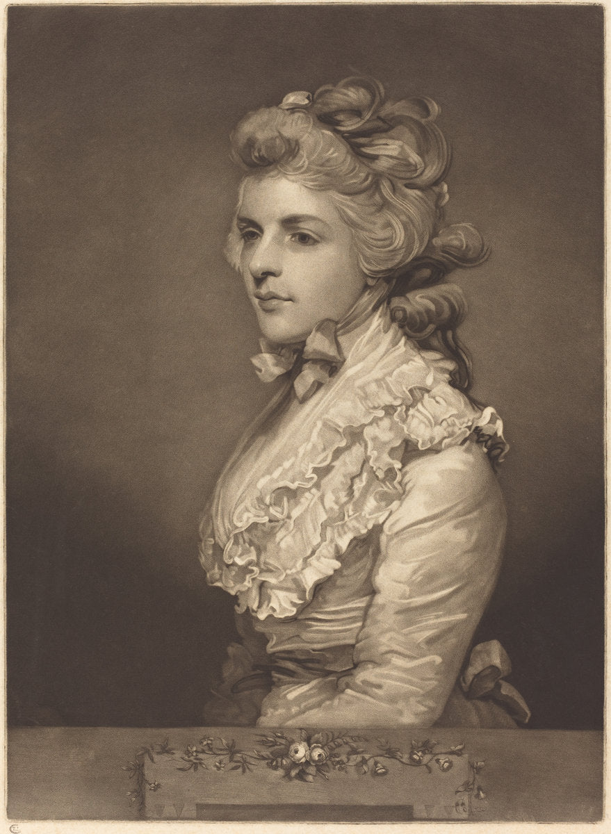 Miss Kemble in a White Dress by John Jones after Sir Joshua Reynolds (British, c. 1747 - 1797), 16X12"(A3)Poster Print