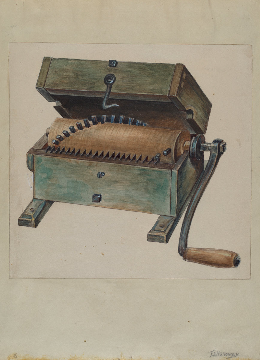 Meat Chopper by Thomas Holloway (American, active c. 1935), 16X12"(A3)Poster Print