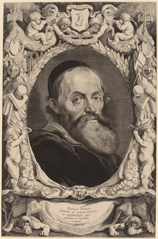 Hendrick Goltzius by Jonas Suyderhoff after Pieter Claesz Soutman (Dutch, c. 1613 - 1686), 16X12"(A3)Poster Print