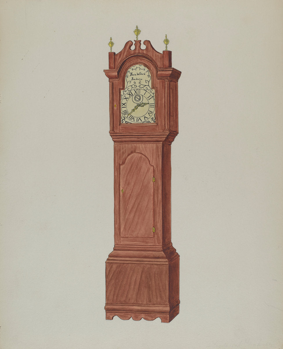 Grandfather's Clock by Frederick Jackson (American, active c. 1935), 16X12"(A3)Poster Print