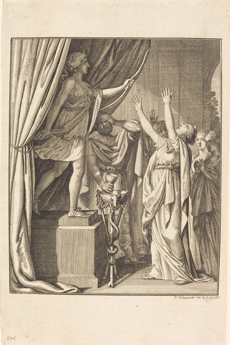 Diana by Daniel Nikolaus Chodowiecki (German, 1726 - 1801), 16X12"(A3)Poster Print