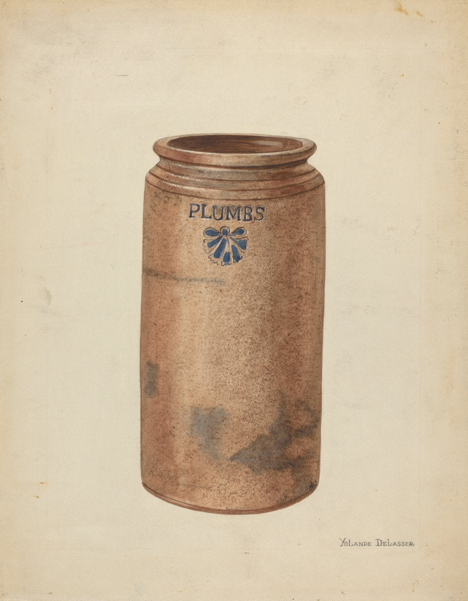 Preserve Jar by Yolande Delasser (American, active c. 1935), 16X12"(A3)Poster Print
