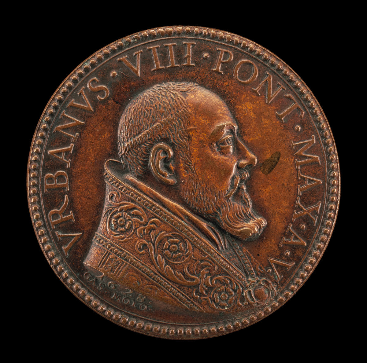 Urban VIII (Maffeo Barberini, 1568-1644), Pope 1623 [obverse] by Gaspare Mola (Florentine, 1567/1571 - 1640), 16X12"(A3)Poster Print