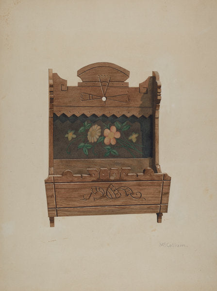 Comb and Brush Case by J. Herman McCollum (American, active c. 1935), 16X12"(A3)Poster Print