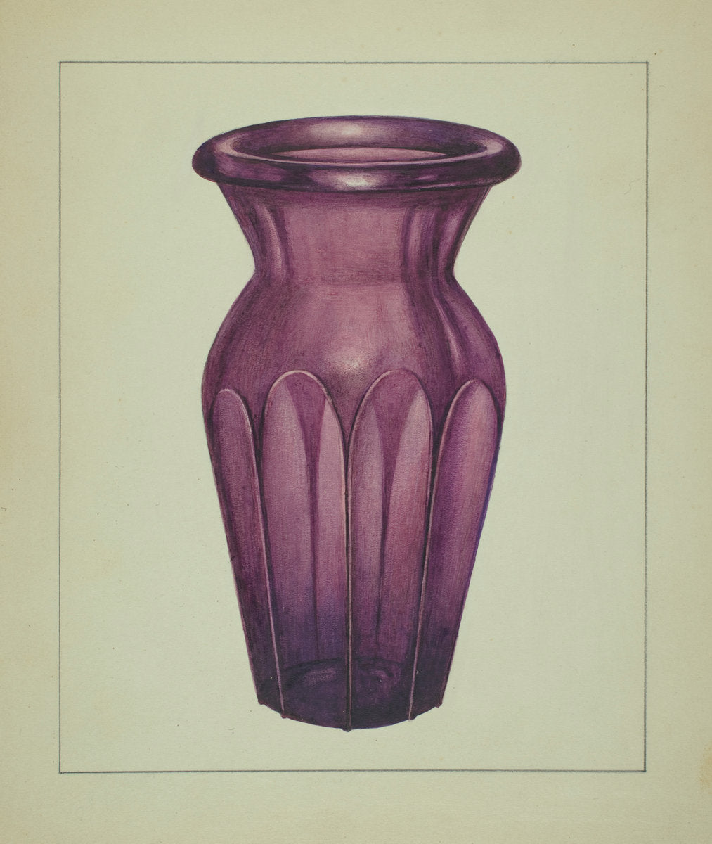 Vase by Isidore Steinberg (American, active c. 1935), 16X12"(A3)Poster Print