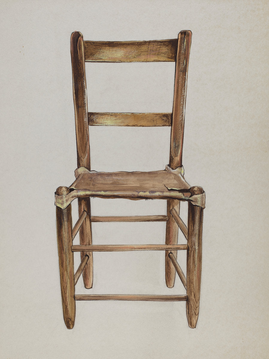Side Chair by Louie H. Ewing (American, active c. 1935), 16X12"(A3)Poster Print