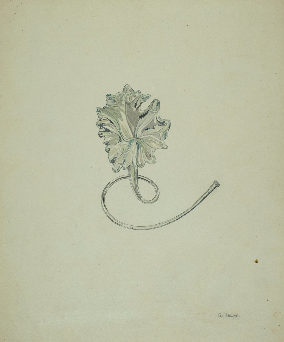 Flower (Lily) by Grace Halpin (American, active c. 1935), 16X12"(A3)Poster Print