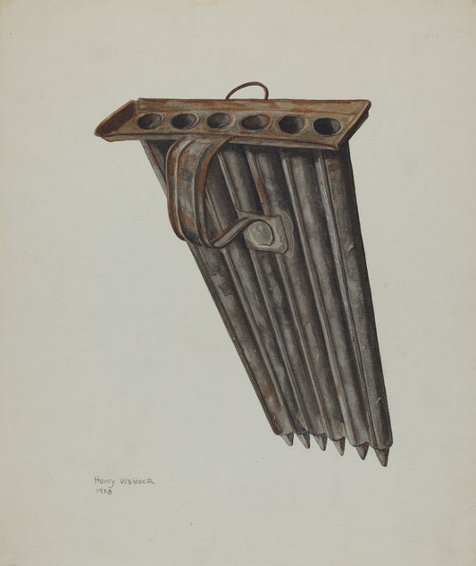 Candle Mold by Henry Waldeck (American, active c. 1935), 16X12"(A3)Poster Print