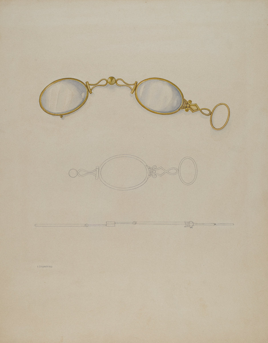 Lorgnette by Isidore Steinberg (American, active c. 1935), 16X12"(A3)Poster Print