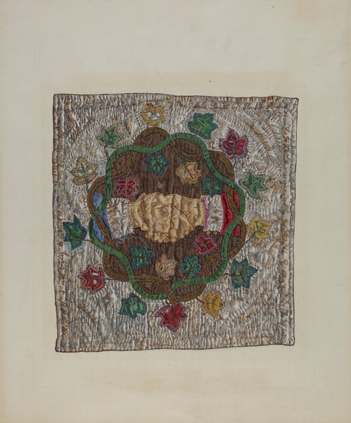 Friendship Quilt Block by Florence Truelson (American, 1901 - 1959), 16X12"(A3)Poster Print