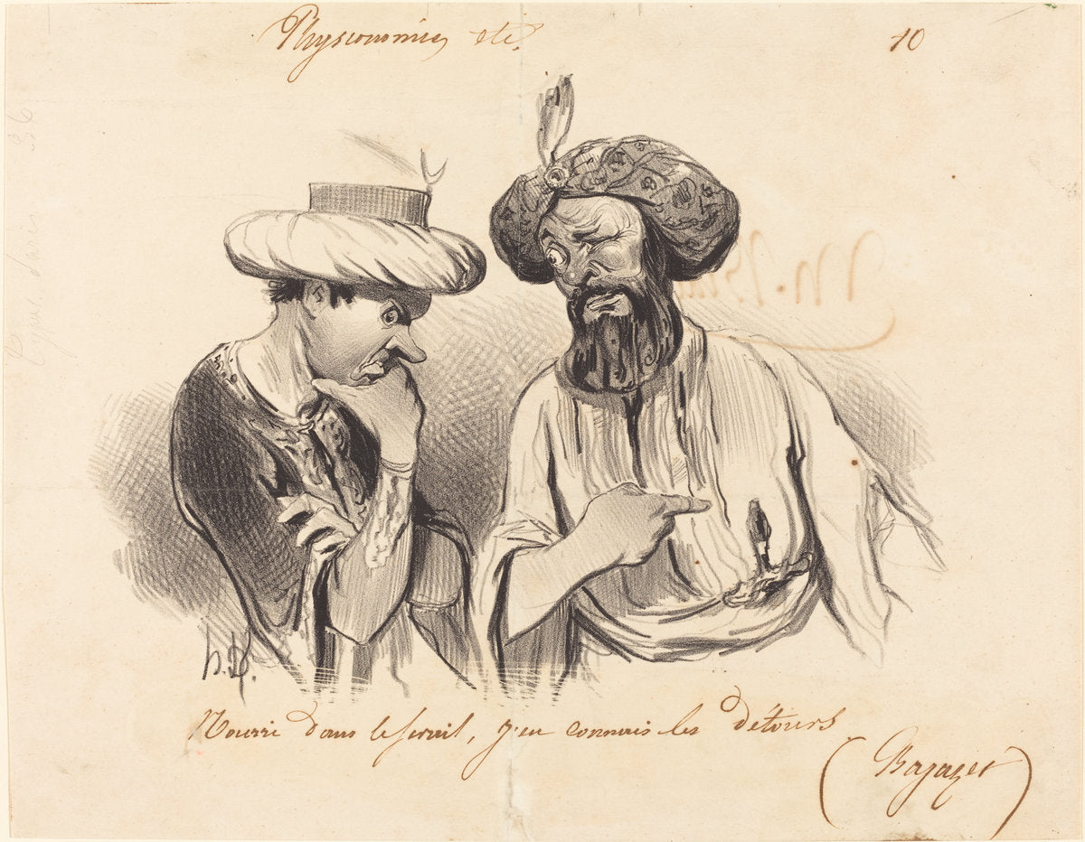 Nourri dans le séraii... by Honoré Daumier (French, 1808 - 1879), 16X12"(A3)Poster Print