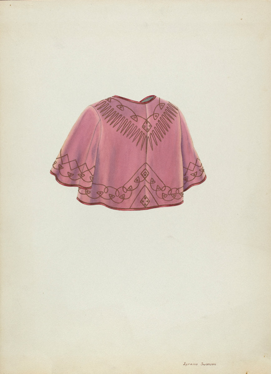 Bolero Jacket by Syrena Swanson (American, active c. 1935), 16X12"(A3)Poster Print