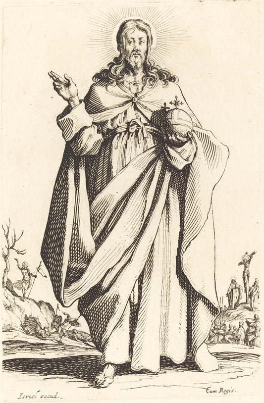 Christ by Jacques Callot (French, 1592 - 1635), 16X12"(A3)Poster Print