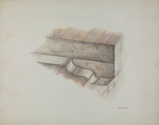 Corbel by Edith Towner (American, active c. 1935), 16X12"(A3)Poster Print