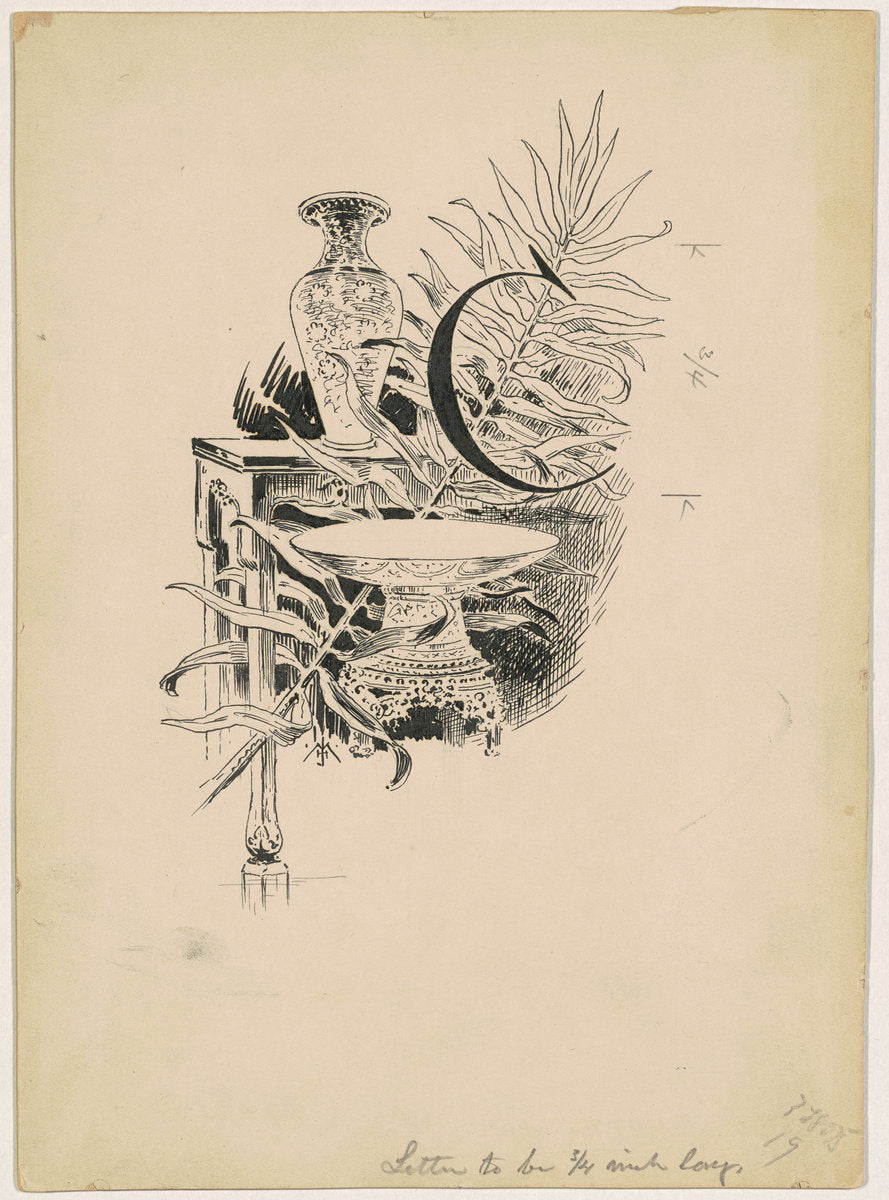 Cloisonné by James Henry Moser (American (born Canada), 1854 - 1913), 16X12"(A3)Poster Print