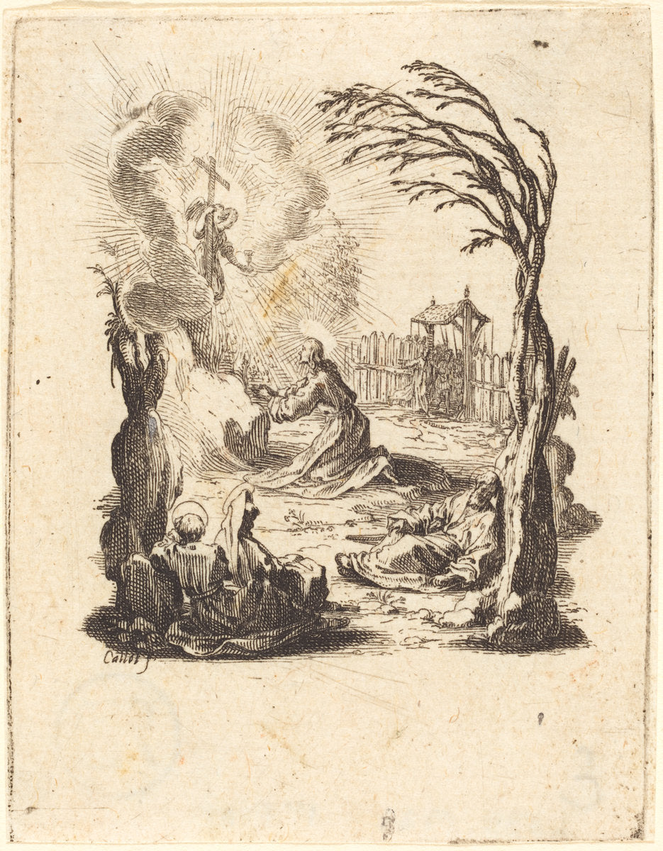 The Agony in the Garden by Jacques Callot (French, 1592 - 1635), 16X12"(A3)Poster Print