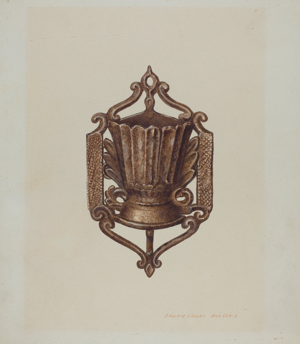 Match Holder by Edward L. Loper (American, born 1916), 16X12"(A3)Poster Print