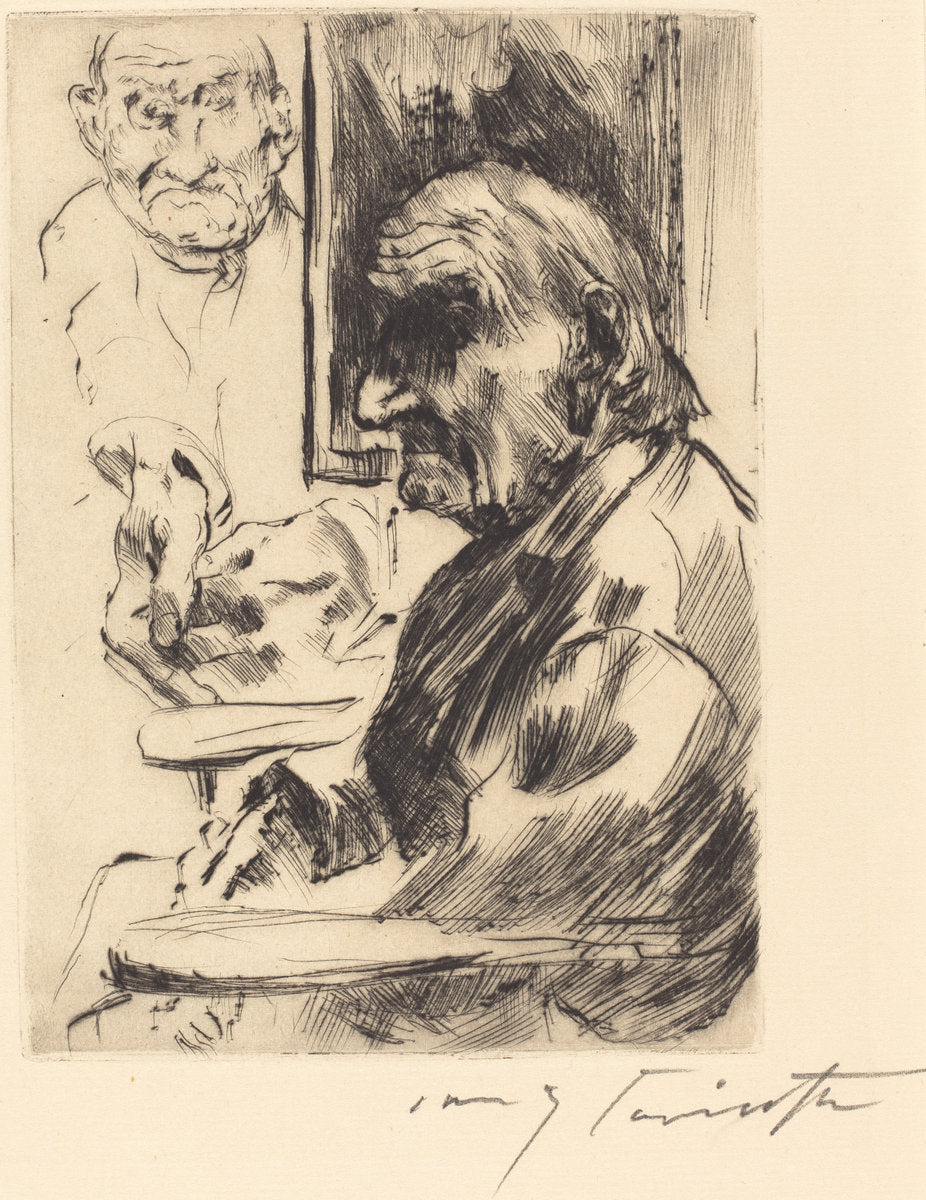Old Man (Alter Mann) by Lovis Corinth (German, 1858 - 1925), 16X12"(A3)Poster Print