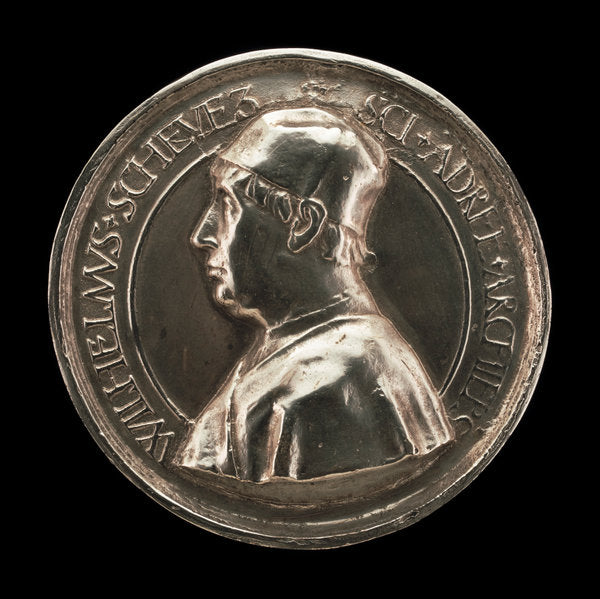 1491 by Netherlandish 15th Century (William Shevez (Sheves), died 1497, Archbishop of Saint Andrew's, Scotland 1478 [obverse]), 16X12"(A3)Poster Print