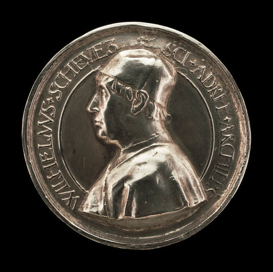 1491 by Netherlandish 15th Century (William Shevez (Sheves), died 1497, Archbishop of Saint Andrew's, Scotland 1478 [obverse]), 16X12"(A3)Poster Print