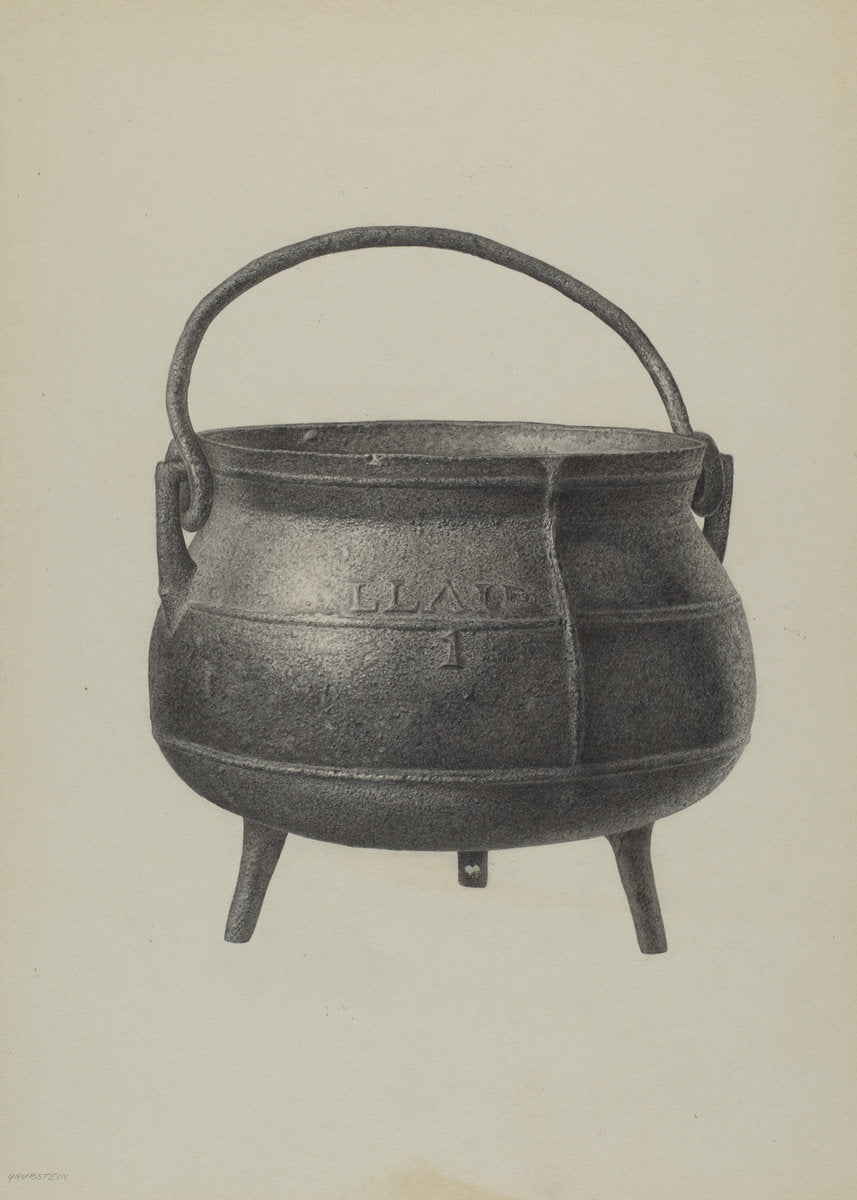 Kettle by Milton Grubstein (American, active c. 1935), 16X12"(A3)Poster Print