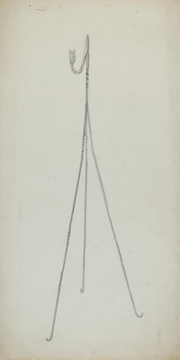 Candle Holder by Benjamin Resnick (American, active c. 1935), 16X12"(A3)Poster Print