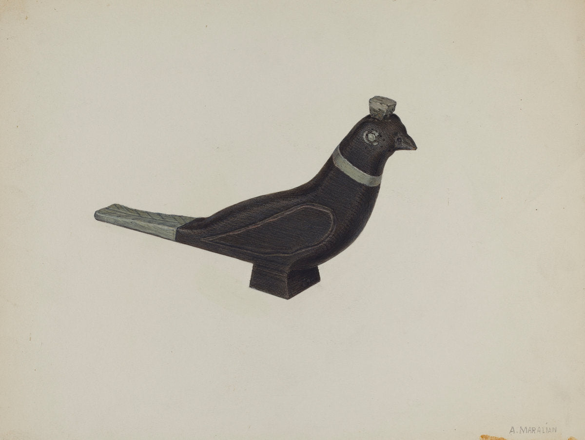 Pa. German Toy Bird by Arsen Maralian (American, active c. 1935), 16X12"(A3)Poster Print