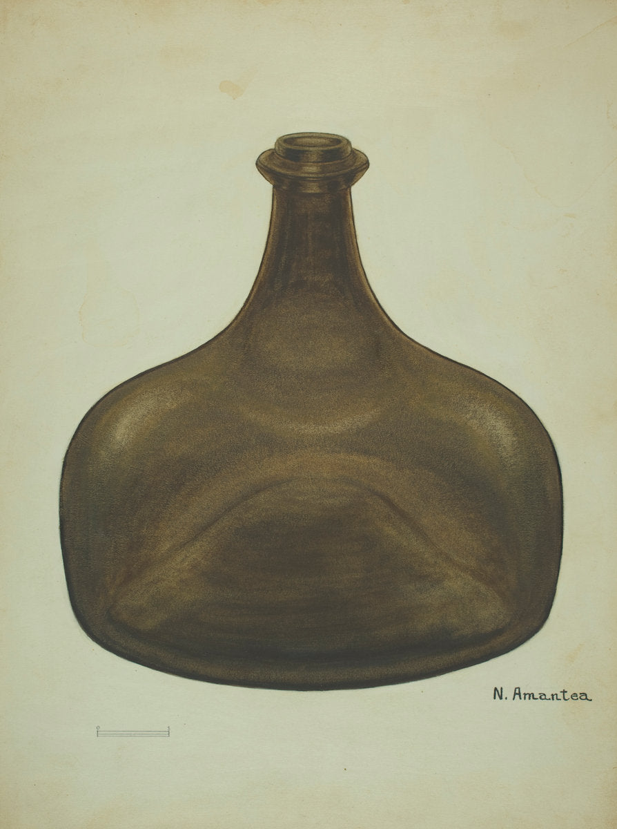 Liquor Bottle by Nicholas Amantea (American, 1900 - 1978), 16X12"(A3)Poster Print