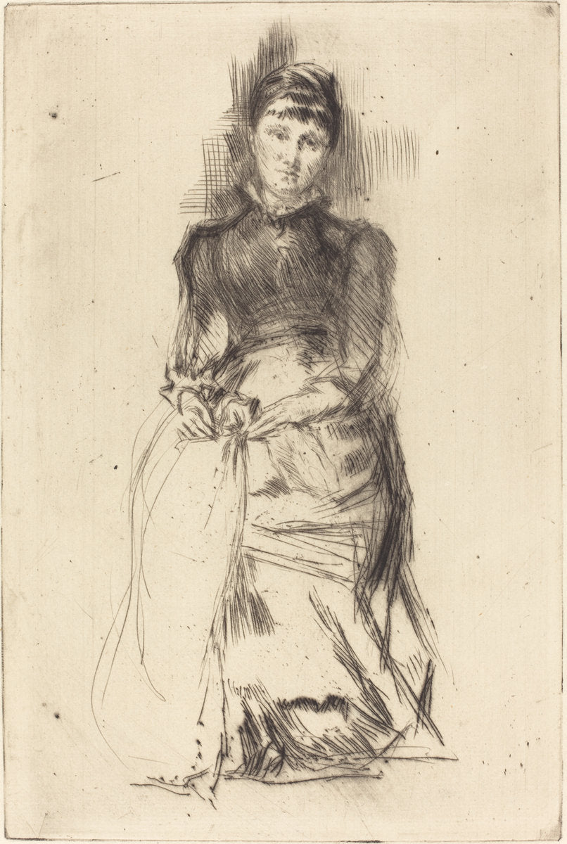 Agnes by James McNeill Whistler (American, 1834 - 1903), 16X12"(A3)Poster Print