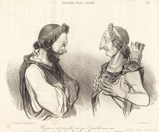 Le Jour n'est pas plus pur... by Honoré Daumier (French, 1808 - 1879), 16X12"(A3)Poster Print