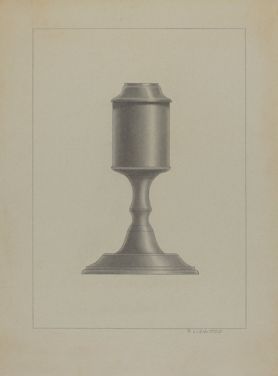 Lamp by Sidney Liswood (American, active c. 1935), 16X12"(A3)Poster Print