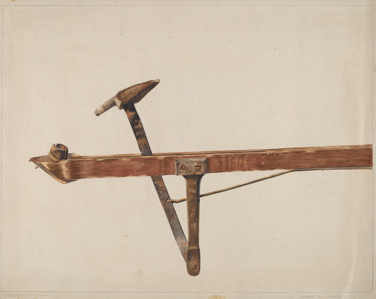 Carpet Stretcher by Howard Lumbard (American, active c. 1935), 16X12"(A3)Poster Print