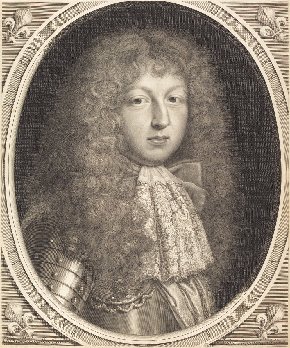 Louis, Dauphin de France by Robert Nanteuil (French, 1623 - 1678), 16X12"(A3)Poster Print